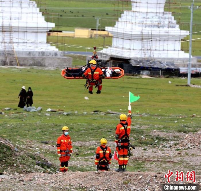 圖為應(yīng)急演練現(xiàn)場。青海省應(yīng)急廳